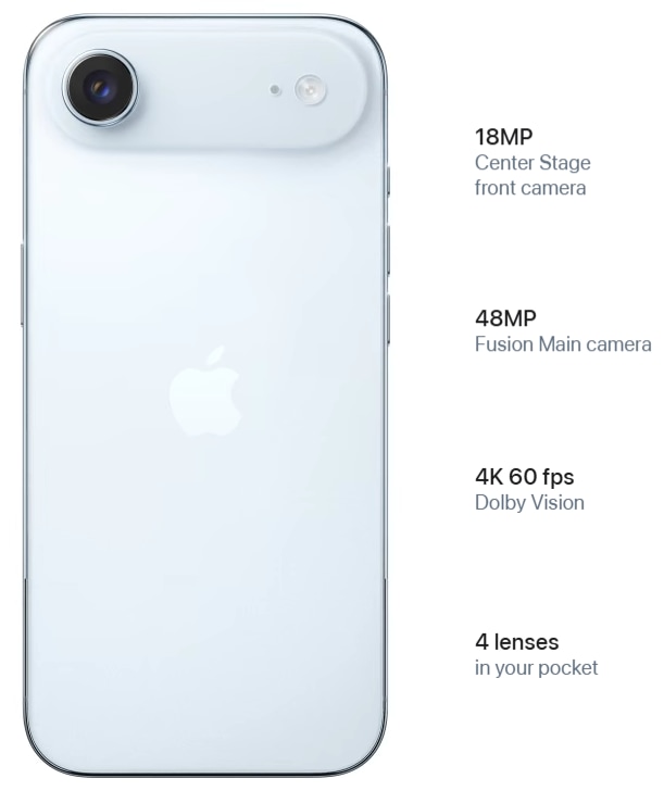 Apple iPhone Air, 256GB, Cloud White + CADOU Incarcator 25W, Fast